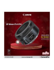 Canon EF 50mm f/1.8 STM Prime Lens for Canon EOS DSLR Cameras is available at CamerPro Colombo