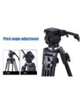 Professional Video Tripod Weifeng 717 with Pan & Tilt Fluid Head (1.33m) available at CameraPro Colombo Sri Lanka
