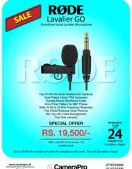 Rode Lavalier GO Omnidirectional Lavalier Microphone is available for sale at CameraPro Colombo Sri Lanka