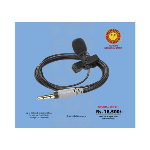 The Rode SmartLav+ Lavalier Microphone For Smartphones is available for sale at CameraPro Colombo Sri Lanka