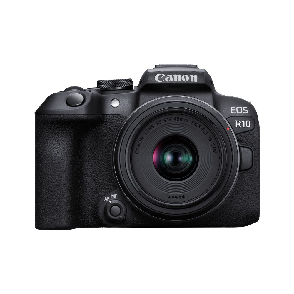 Canon EOS R10 Mirrorless Camera with Canon RF-S18-45mm lens with 15-month warranty available at CameraPro Colombo, Sri Lanka