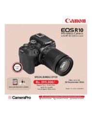 Canon EOS R10 Mirrorless Camera with Canon RF-S18-150mm lens with 15-month warranty available at CameraPro Colombo, Sri Lanka